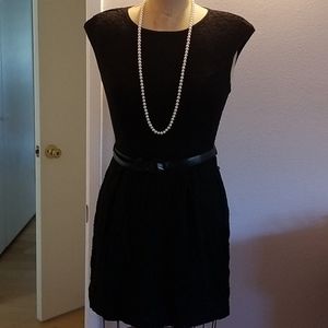 NWOT Forever 21 black lace work office dress